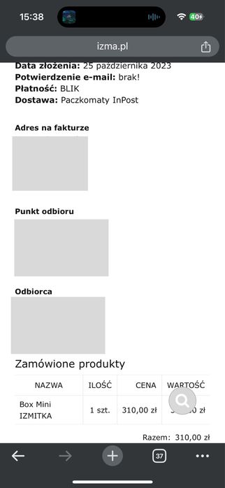 Izma torebka box mini izmitka skóra