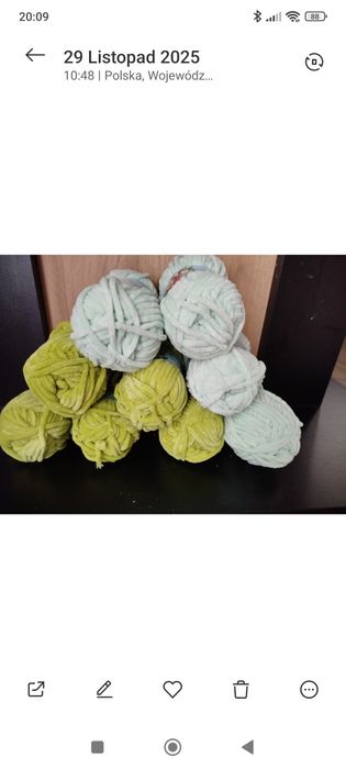 43 sztuk włóczki aksamitek