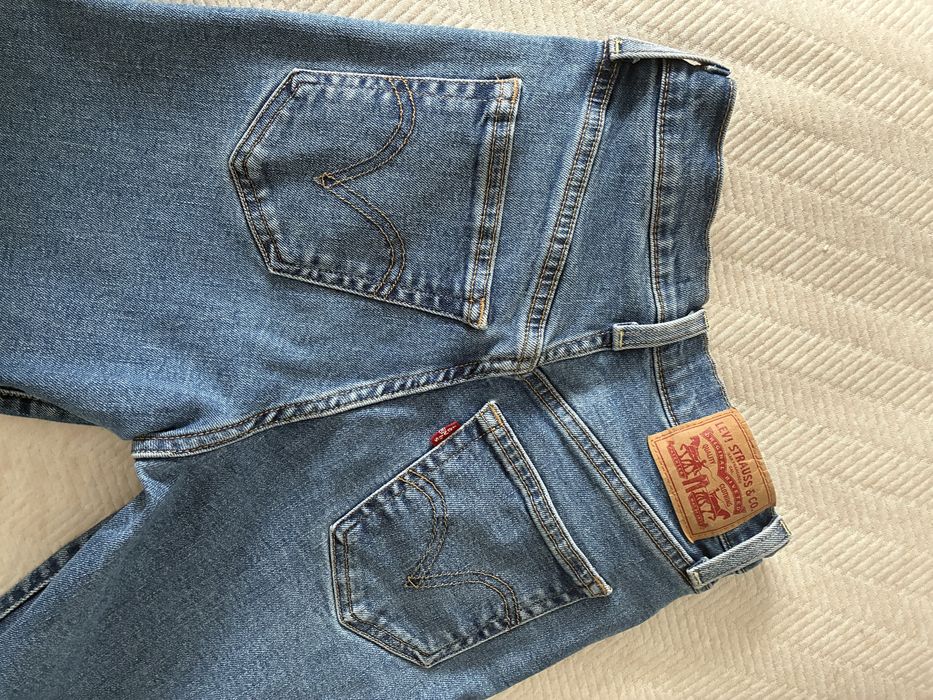 Calças levis ribcage straight ankle