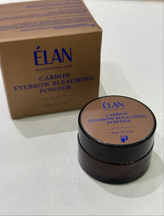 Elan Карбонова пудра для освітлення брів і Косметична палітра