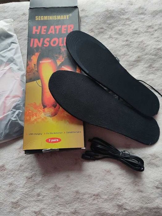2x Wkładki Do Butów Podgrzewane 35-40 Ogrzewacze Termiczne Do Stóp Usb