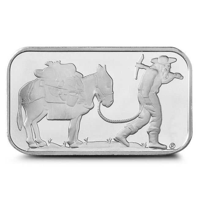 7 onças Troy variadas - Prata . 999 - Barra de prata fina Búfalo