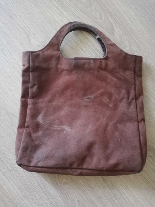 Torebka torba damska  brązowa zamsz/ircha
