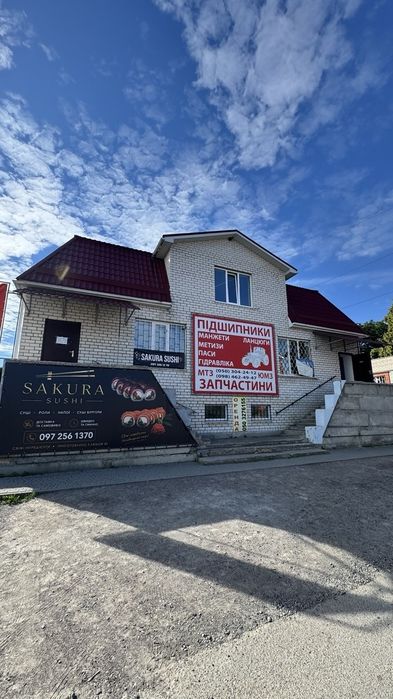 ПРОДАЖ комерційного комплексу, центр м. Глобине, 4 будівлі, 10 соток приват землі