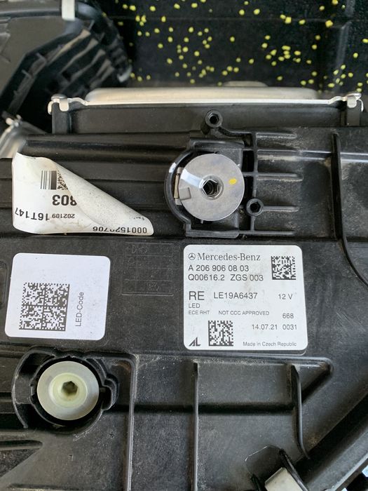 w206 фары a2069060803 a2069060703