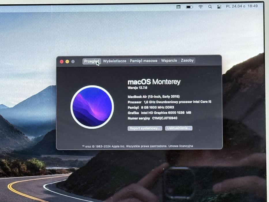 Macbook Air 13 A1466 2015