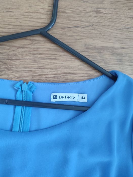 Piękna sukienka kolor błękitny komunia chrzest wesele plus size 44