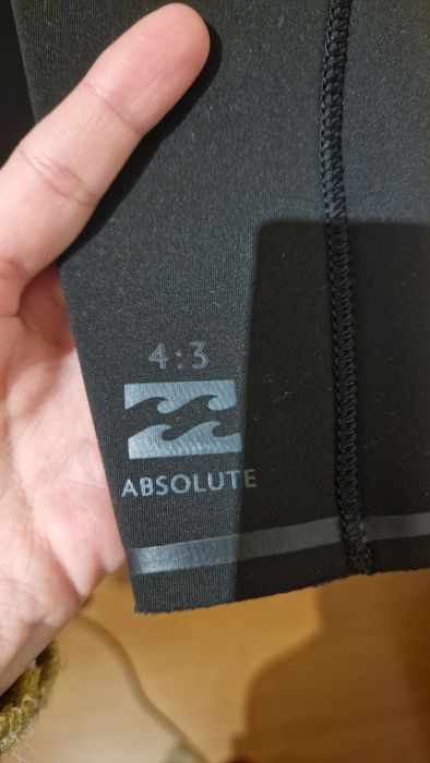 Fato de surf Homem Billabong Absolute 4:3 S como NOVO
