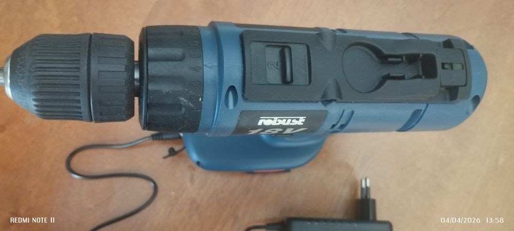 Aparafusadora ROBUSE 18V Cordless Drill convertida para Lítio