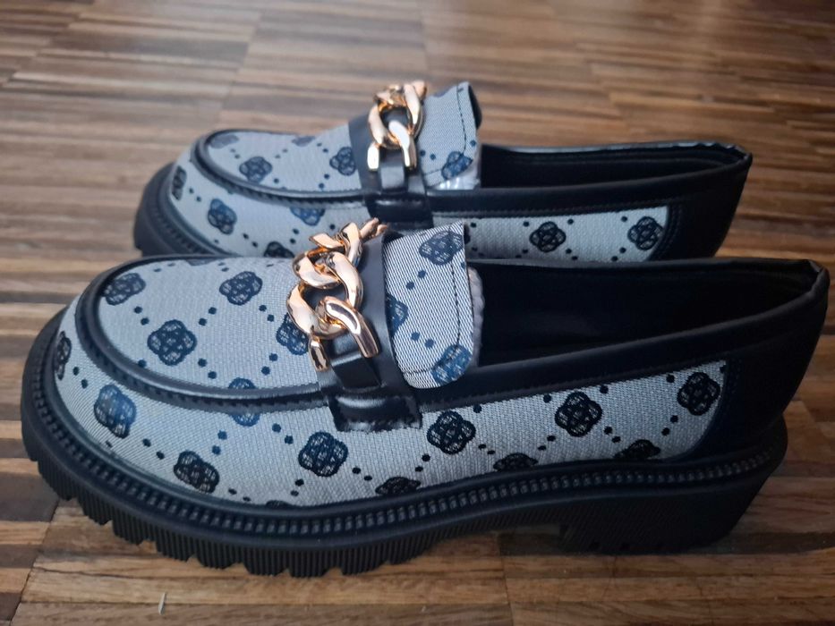 Nowe piękne ozdobne buty mokasyny/lordsy rozm. 40