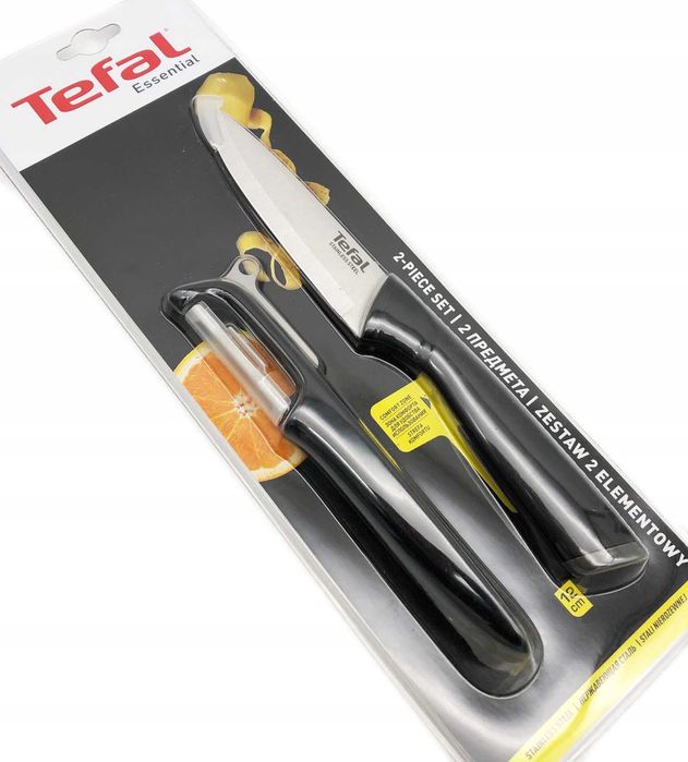 Zestaw 2 el. TEFAL Essential OBIERACZKA do Warzyw + NÓŻ KUCHENNY 12cm