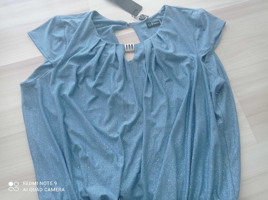 Sukienka 46 niebieska Komunia, wesele