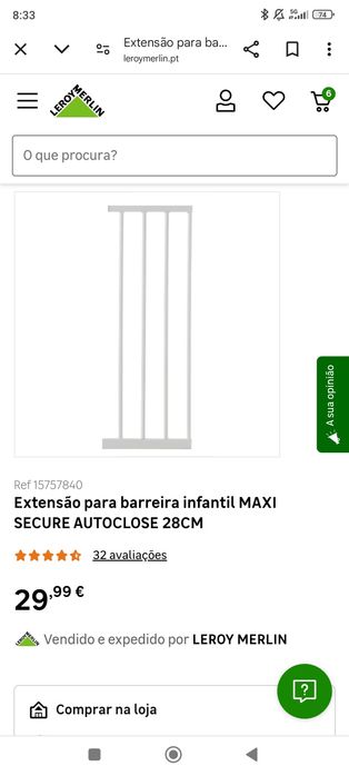 Barreira segurança crianças