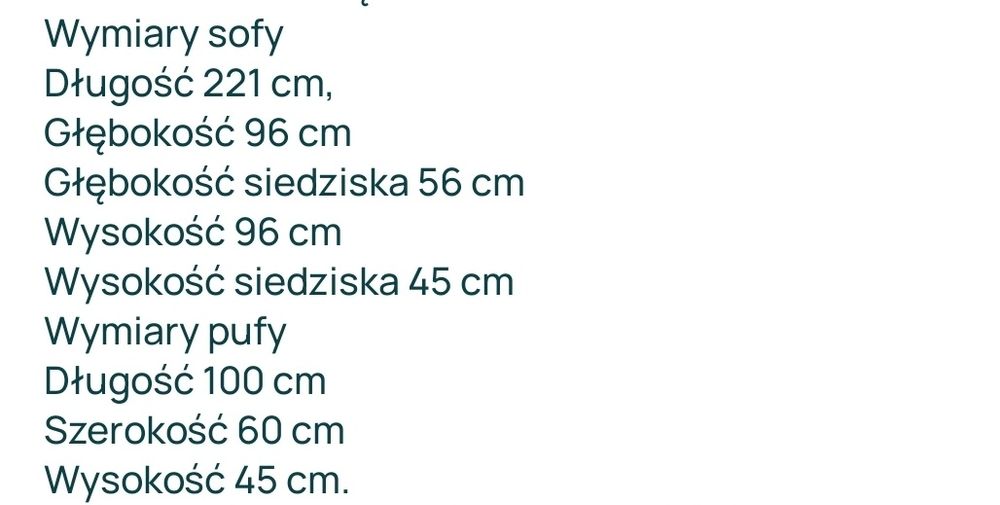 Skórzana sofa oraz pufa