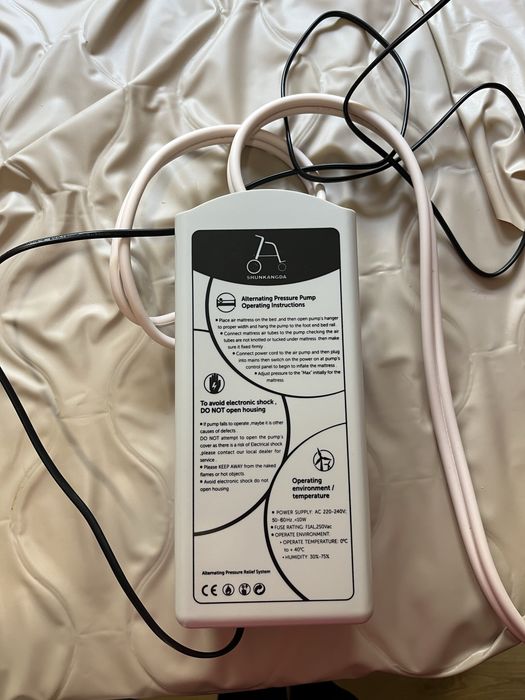Cama articulada elétrica + colchão de ar