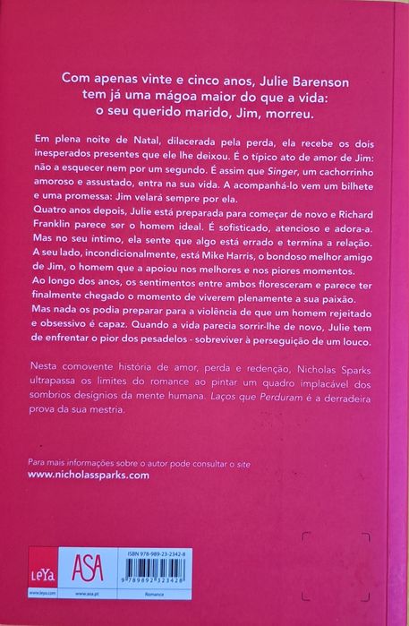 Laços que Perduram de Nicholas Sparks