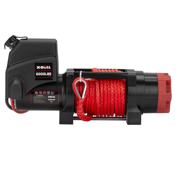ATV (UTV) електрична лебідка X-BULL 6000 LBS з синтетичним тросом
