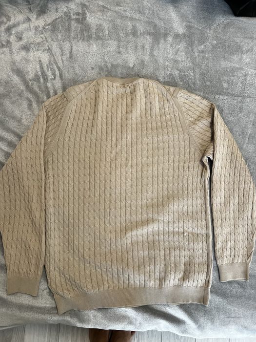 Чоловічий бежевий светр Massimo Dutti, розмір L