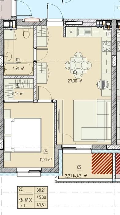 Продам 1-кімнатну квартиру в елітному районі!