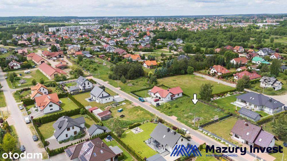 Atrakcyjna działka budowlana w Nowym Gizewie - media na działce - Widok 2
