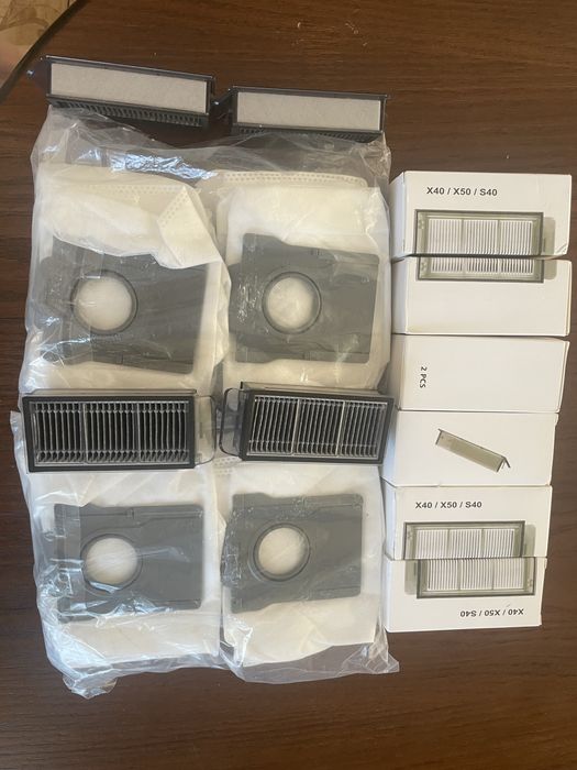 Нові аксесуари ( 12 мішки + 12 фільтри ) для Dreame X50 Ultra / Mova V50 Ultra / Х40 Х50 S40