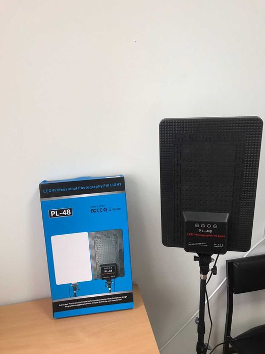 Лампа відеосвітло 45см, студійна лампа, кільцева лампа +штатив 2.1м