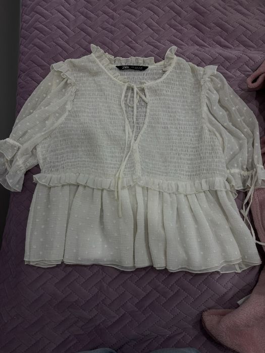 Camisola Meia Manga Branca