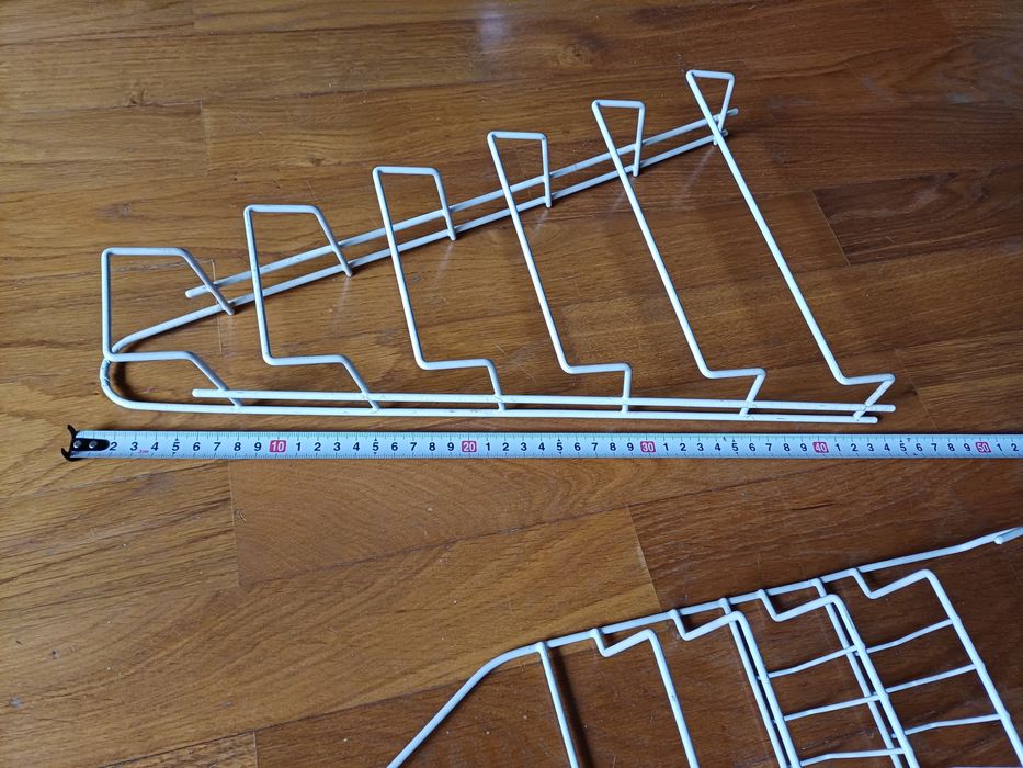Conjunto de 3 suportes brancos para casa de banho