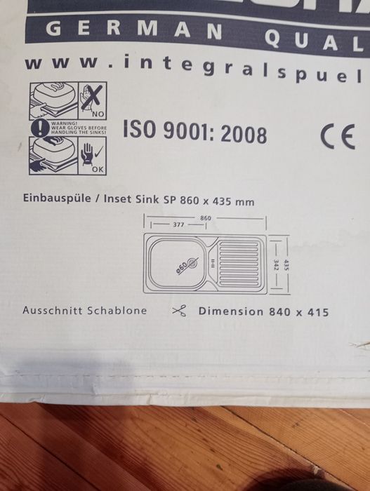 Zlewozmywak  jednokomorowy