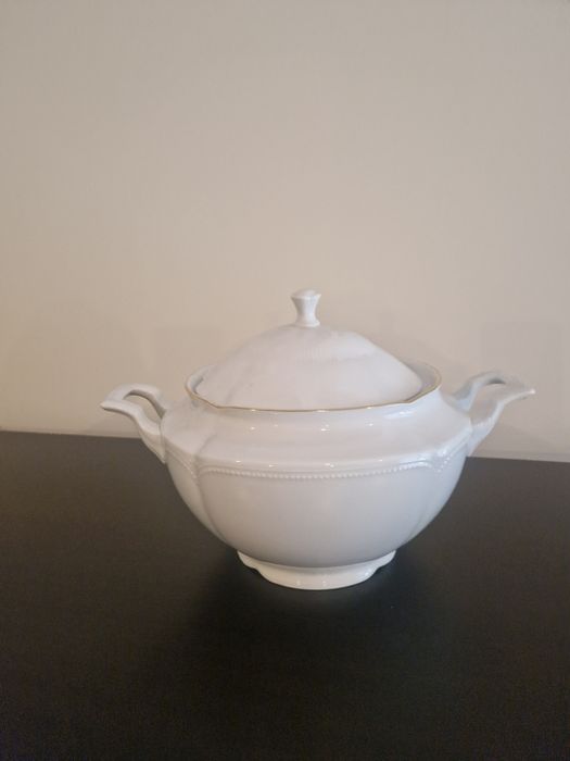 Terrina "Graf von Henneberg Bavaria Germany bandgemalte 1777"