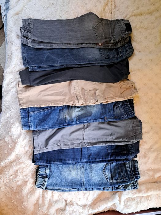 Spodnie używane dla chłopca. Rozmiary 104-116