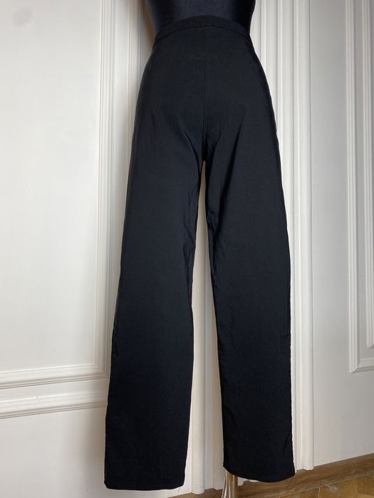 Spodnie damskie czarne 42 XL Estelle proste wysoki stan eleganckie