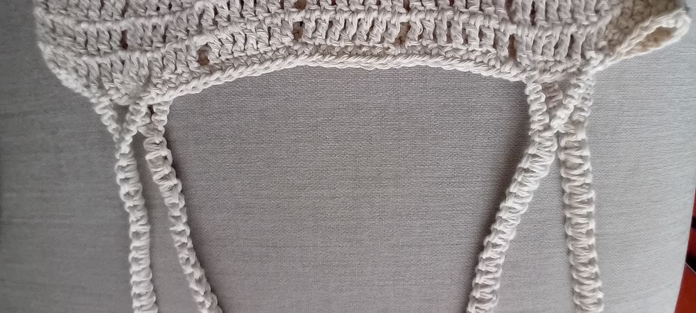 Mala crochet com alsas em macrame