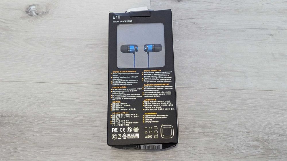 Навушники SoundMAGIC E10 HiFi дротові 3.5 мм алюмінієвий корпус IEM чистий звук баси ізоляція наушники