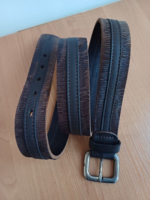 Кожаный винтажный ремень Henry Cottons ориг made in Italy L