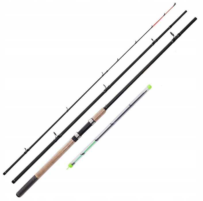 Zestaw wędkarski 2x wędka feeder + 2x kołowrotek LH + rodpod + akcesoria