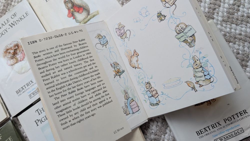 Набор книг Беатрис Поттер детские сказки Beatrix Potter кролик питер