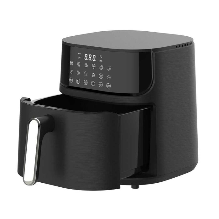 Airfryer 5,5L 1500W: Cozinha Saudável e Prática 80% Menos Gordura NOVO