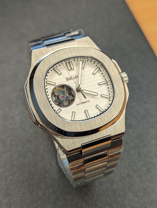 Seiko mod Nautiko biały szafirowe szkło