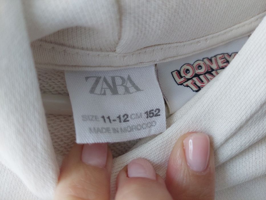 Bluza dziewczęca z kapturem, Zara rozmiar 152