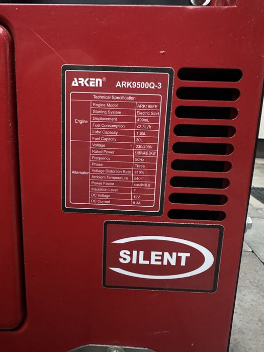 Генератор дизельний 3 фази