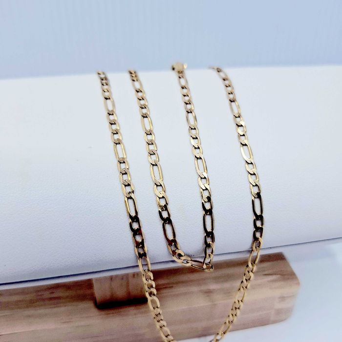 Złoty łańcuszek splot figaro 585 (14k) , długość 56,5cm , 5,66g,2,84mm