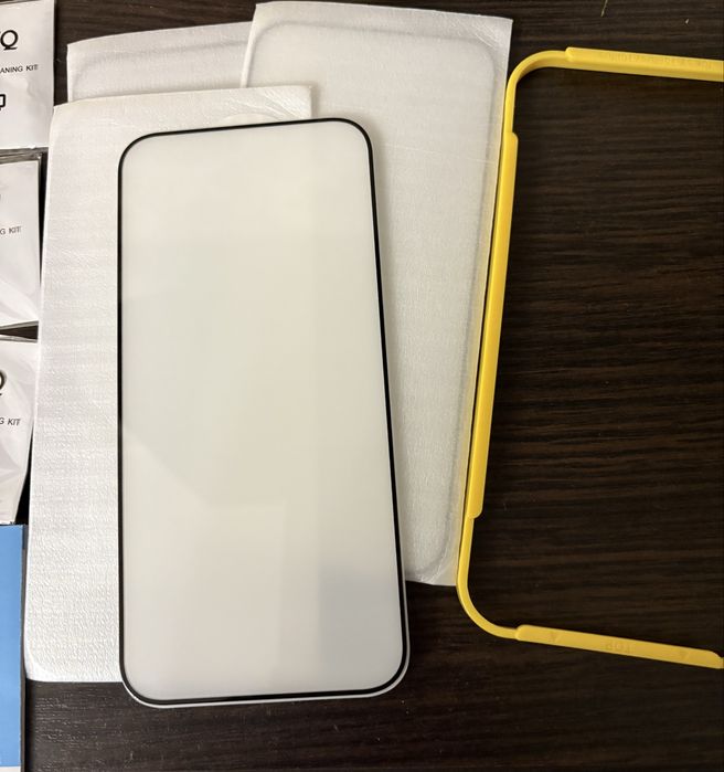 захисне скло 3+3 для екрана та камери QHOHQ для iPhone 16