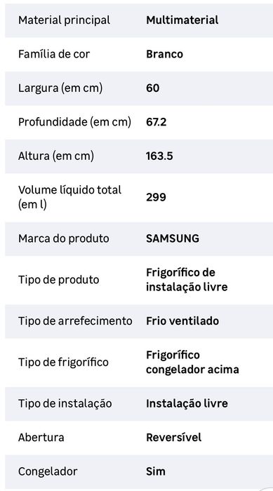 Frigorífico  Samsung