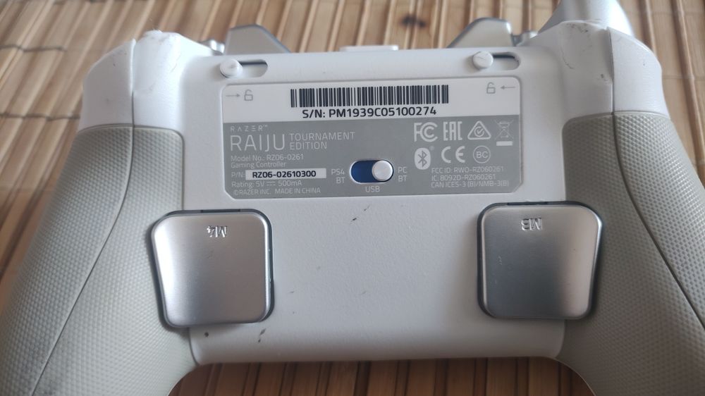 Razer Raiju Tournament Edition Mercury White PC PS4 Official License Controller