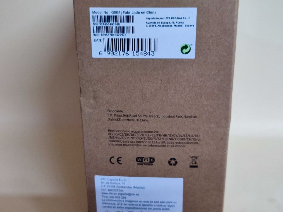 ZTE 5G Wi-Fi 6 Router SIM Desbloqueado