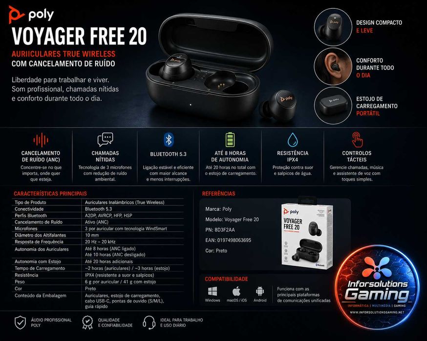 ISG Poly Voyager Free 20 Bluetooth