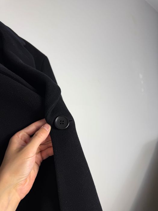 Wełniany Płaszcz Hugo Boss Czarny 452