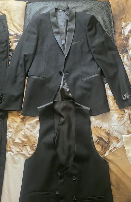 Fato Completo Smoking Paco Romano (80% Lã) Slim Fit – Como Novo