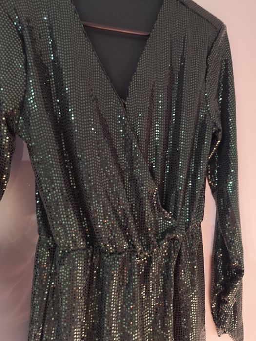 Reserved kombinezon zielony rozm.S Studniówka, Sylwester